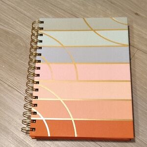 Target Spiral Notebook in Pastel Stripes with Gold Accents